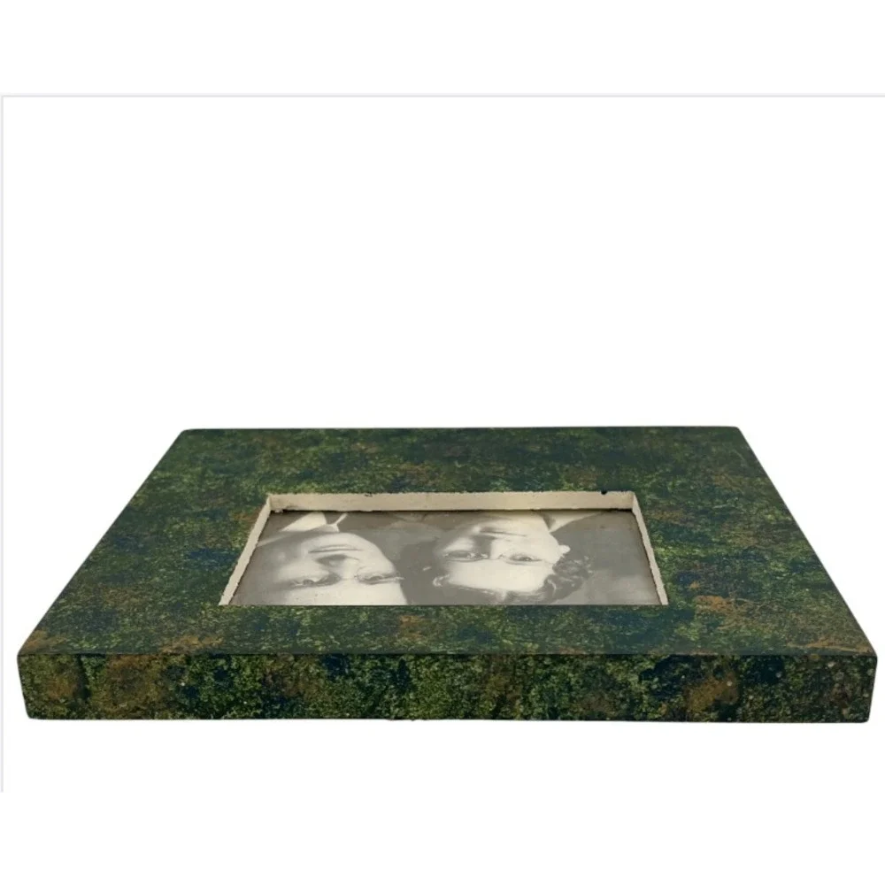 Danielson Designs Hand-Painted Frame Signed Didi Parkin 1996 Green Marbled